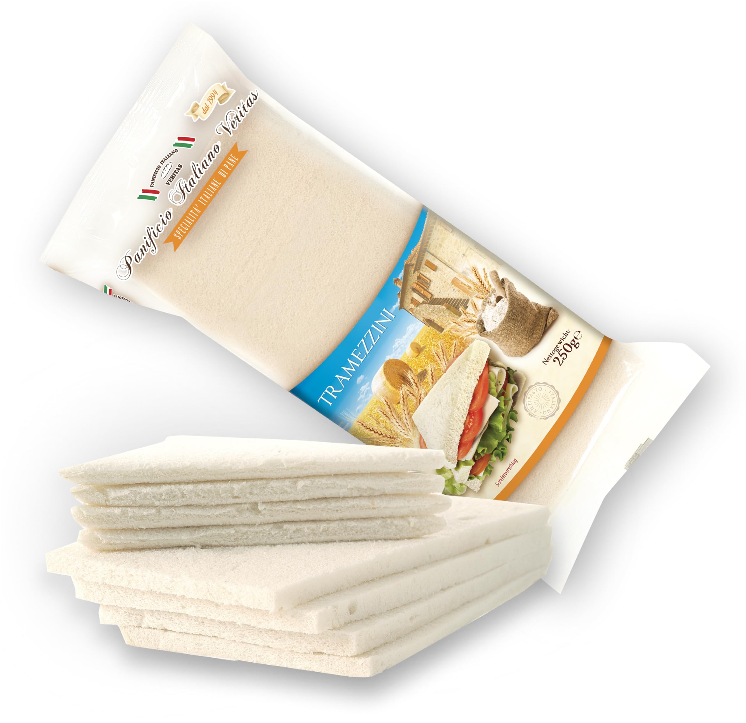 Panificio Italiano Veritas Pane per Tramezzini 250g - 12er