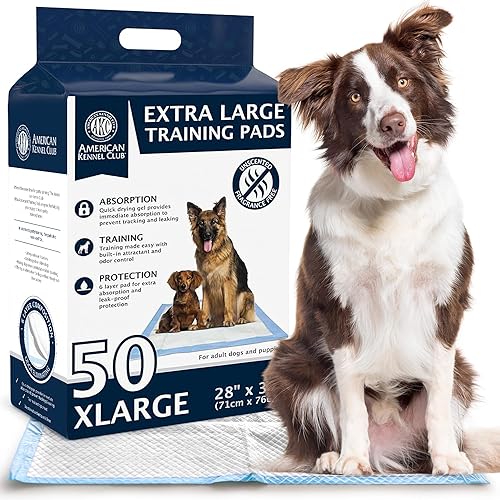 Miniatura 16 de American Kennel Club Almohadillas perfumadas de entrenamiento para cachorros con gel ultra absorbente de secado rápido, 28 x 30 almohadillas