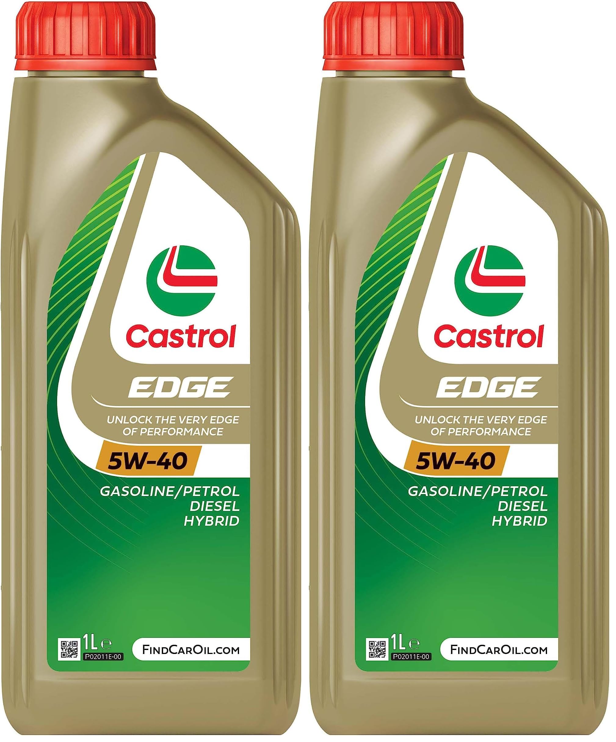 Castrol EDGE 5W-40 Motoröl, 1L (Packung mit 2)