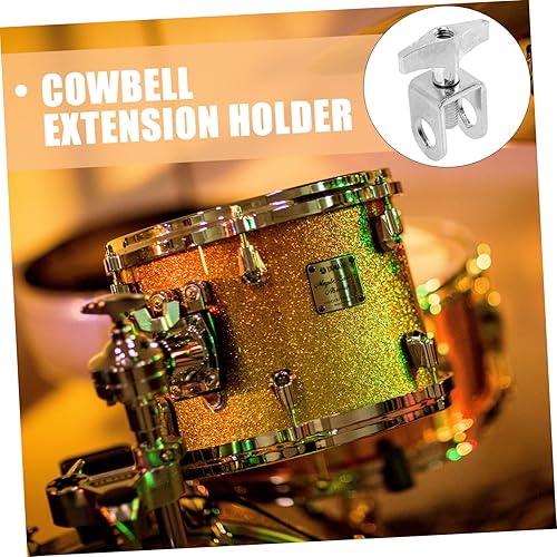 Miniatura 4 de Soporte de montaje de campana estándar ajustable con abrazadera en U para instrumentos de percusión compatible con cencerros para eventos deportivos