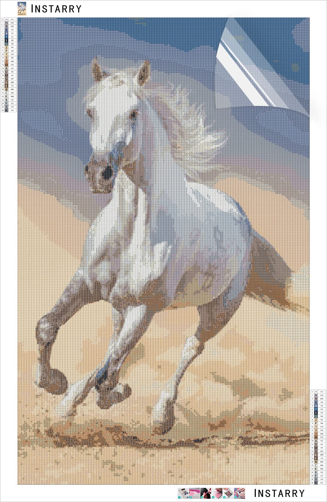 Diamond Painting - Cavallo Astratto Colorato - Figured'Art