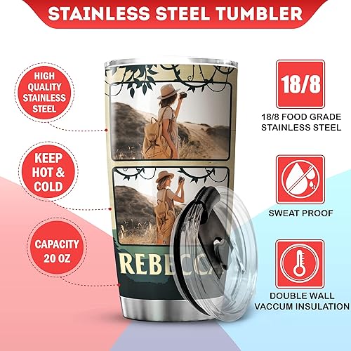 Miniatura 7 de Vaso de café personalizado con foto Bigfoot Sasquatchs, taza de viaje con tapa, nombre personalizado, regalos de cumpleaños para amigos, niños,