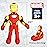 Marvel Super Hero Adventures Toddler Iron Man Plush Stuffed Pillow Buddy - Super Soft Polyester Microfiber, 20 inch (Official Marvel Product)