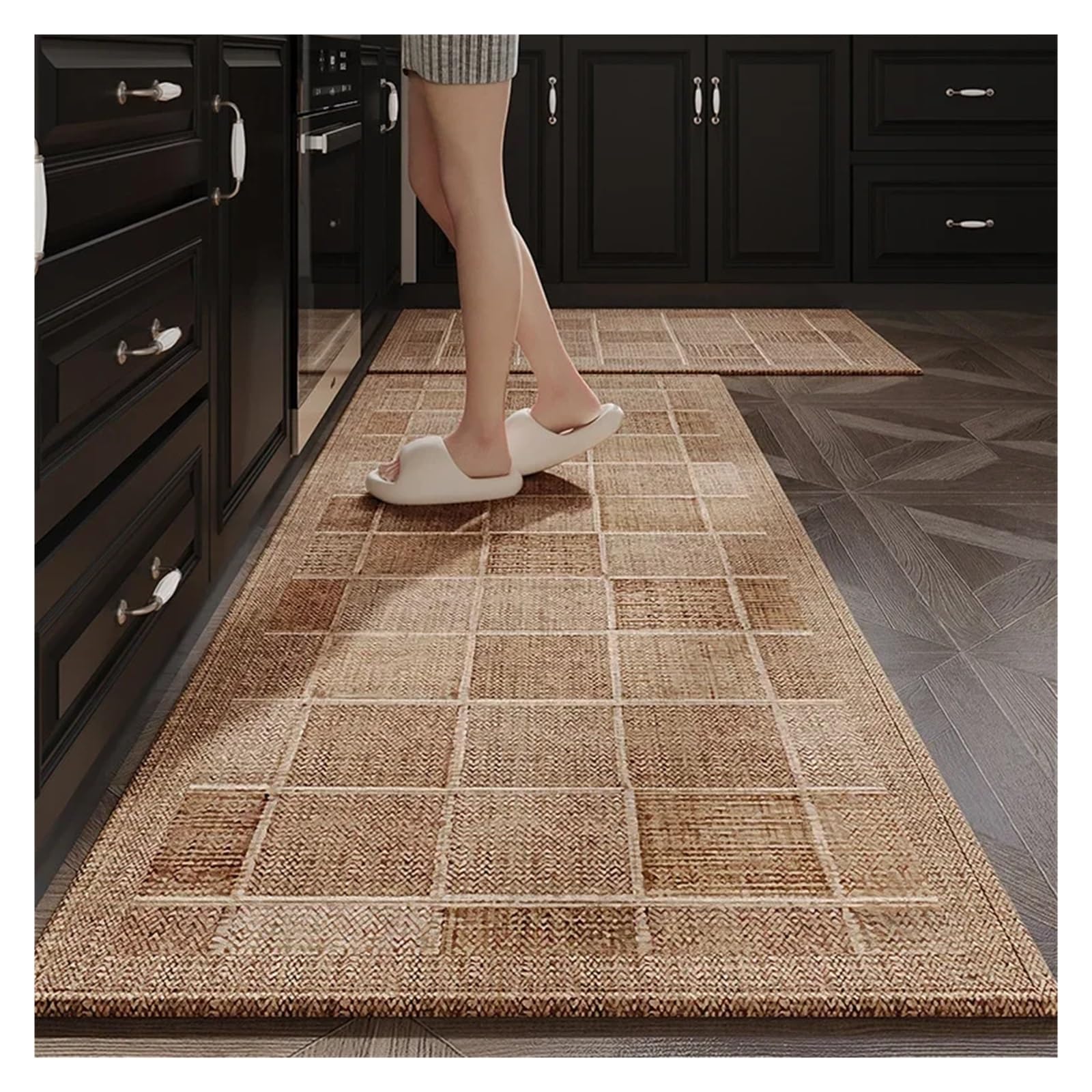 Alfombra de cocina impermeable y resistente al aceite de secado rápido