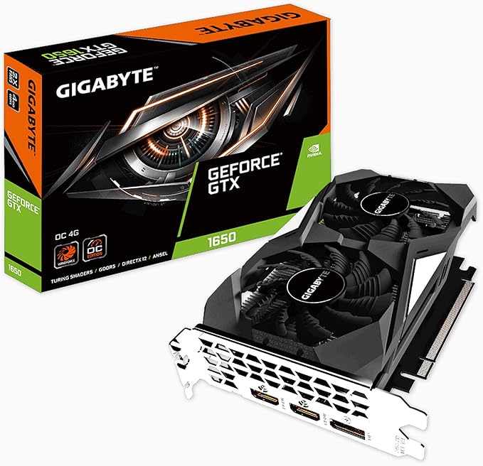 Gigabyte GVN1650OC4GD scheda video GeForce GTX 1650 4 GB GDDR5