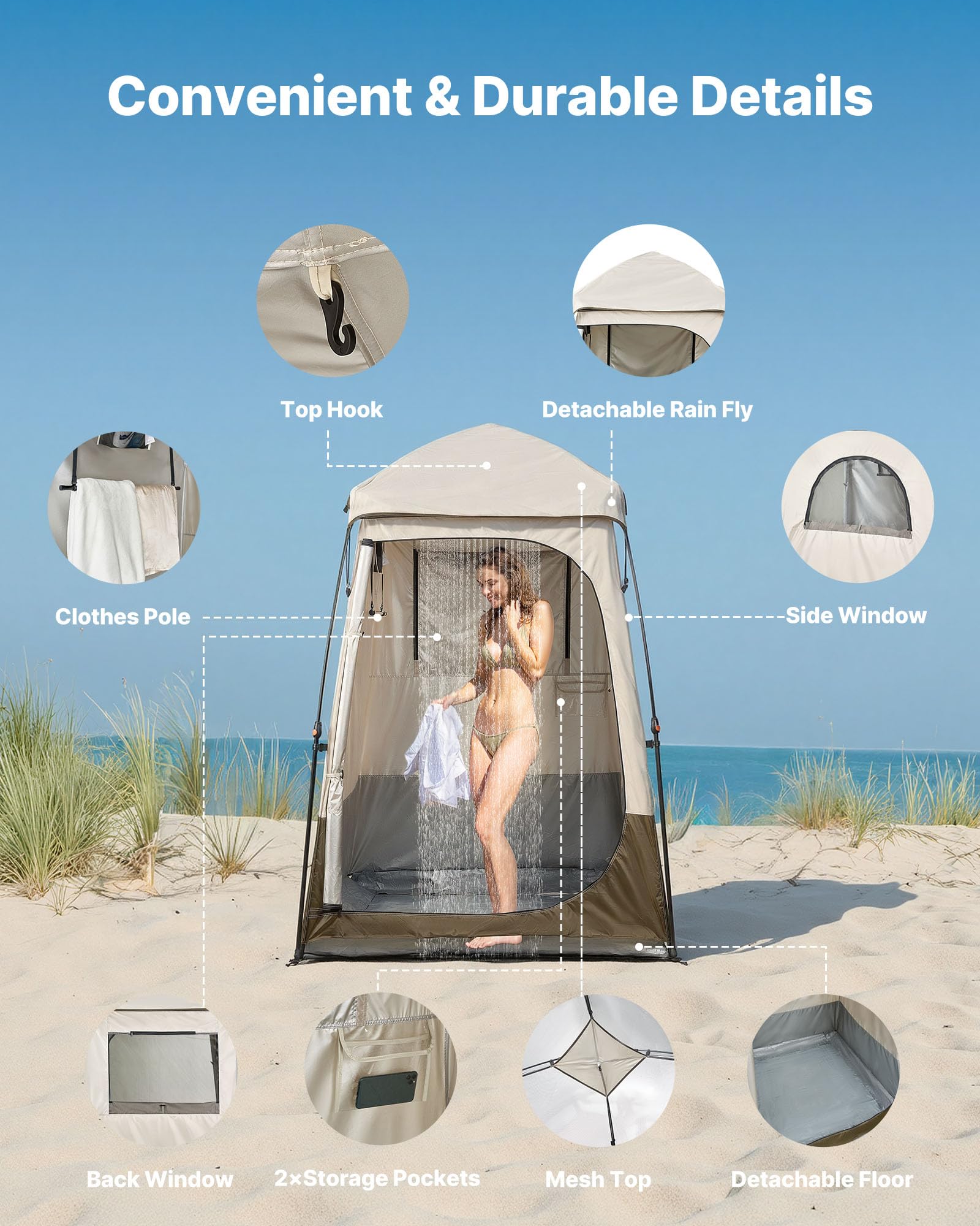 VEVOR Tenda doccia