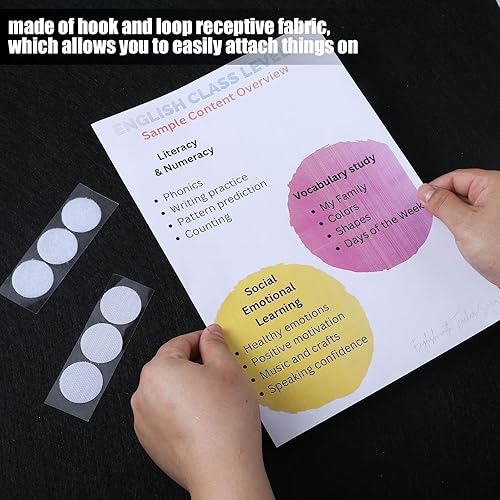 Miniatura 5 de Paterr Tablero de póster triple con bolsa de almacenamiento, tela de gancho y bucle, tablero de presentación plegable de 3 paneles para ferias de