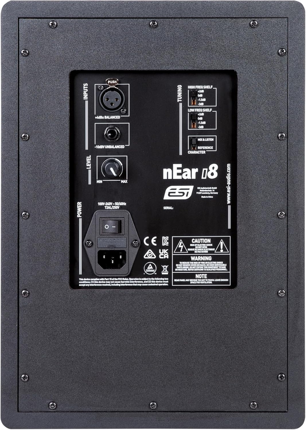ESI Monitor de Referencia de Estudio Near i8 de 8 Pulgadas