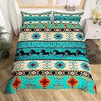 Vista 18 de Funda de edredón rústica de Texas con estrellas del oeste de Texas, juego de ropa de cama para niños y niñas, tablero de madera, funda de edredón