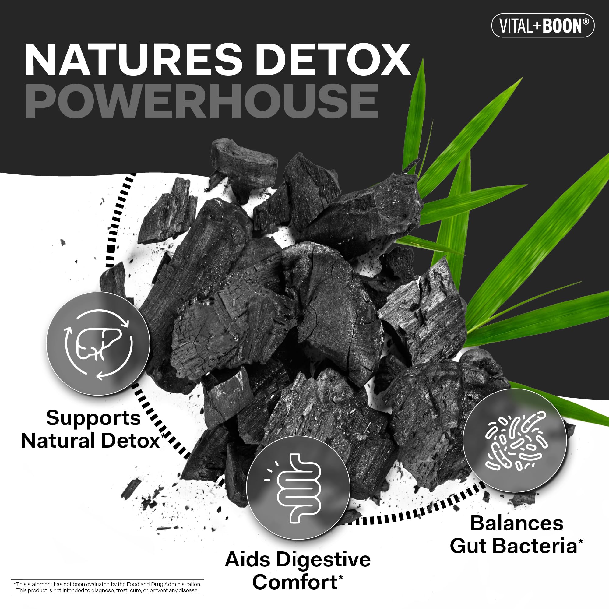 Activated Charcoal Pills, Coconut Shell (120 Capsules) — Amazon image 4