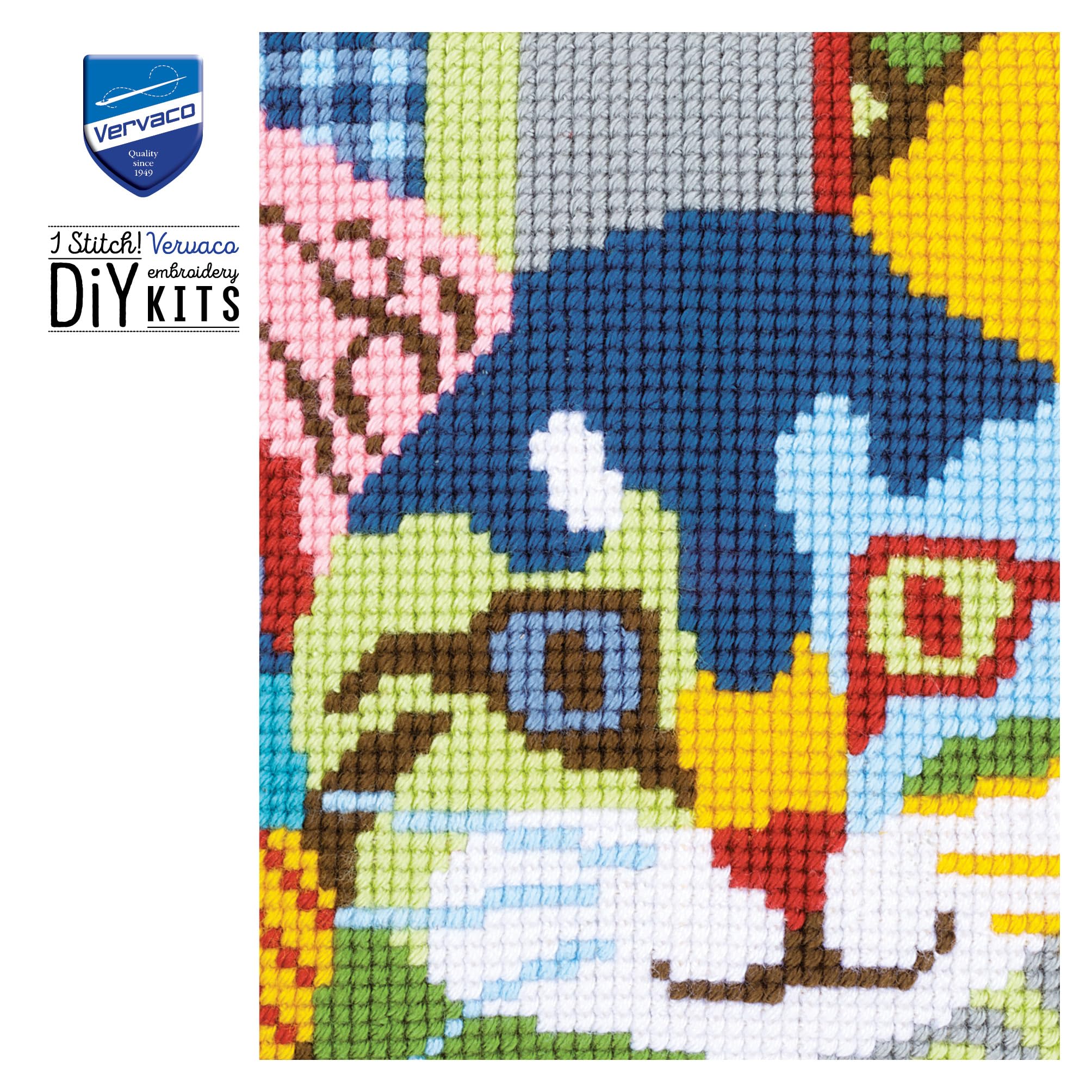 Vervaco Punto De Cruz Kit Cojin Decorativo Gato CALICÓ Manualidades Adultos Decoracion Bordar Kit Principiantes Completo DIY Bordado Creativo Regalo ca. 40x40 cm Cross Stitch Embroidery