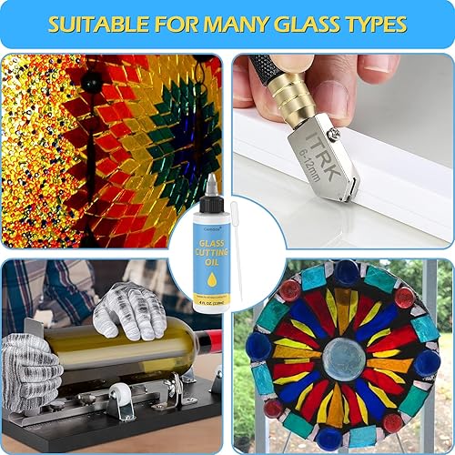 Miniatura 4 de Aceite de corte de vidrio con parte superior de aplicación de precisión, adecuado para una matriz de cortadores de vidrio y herramientas de corte de