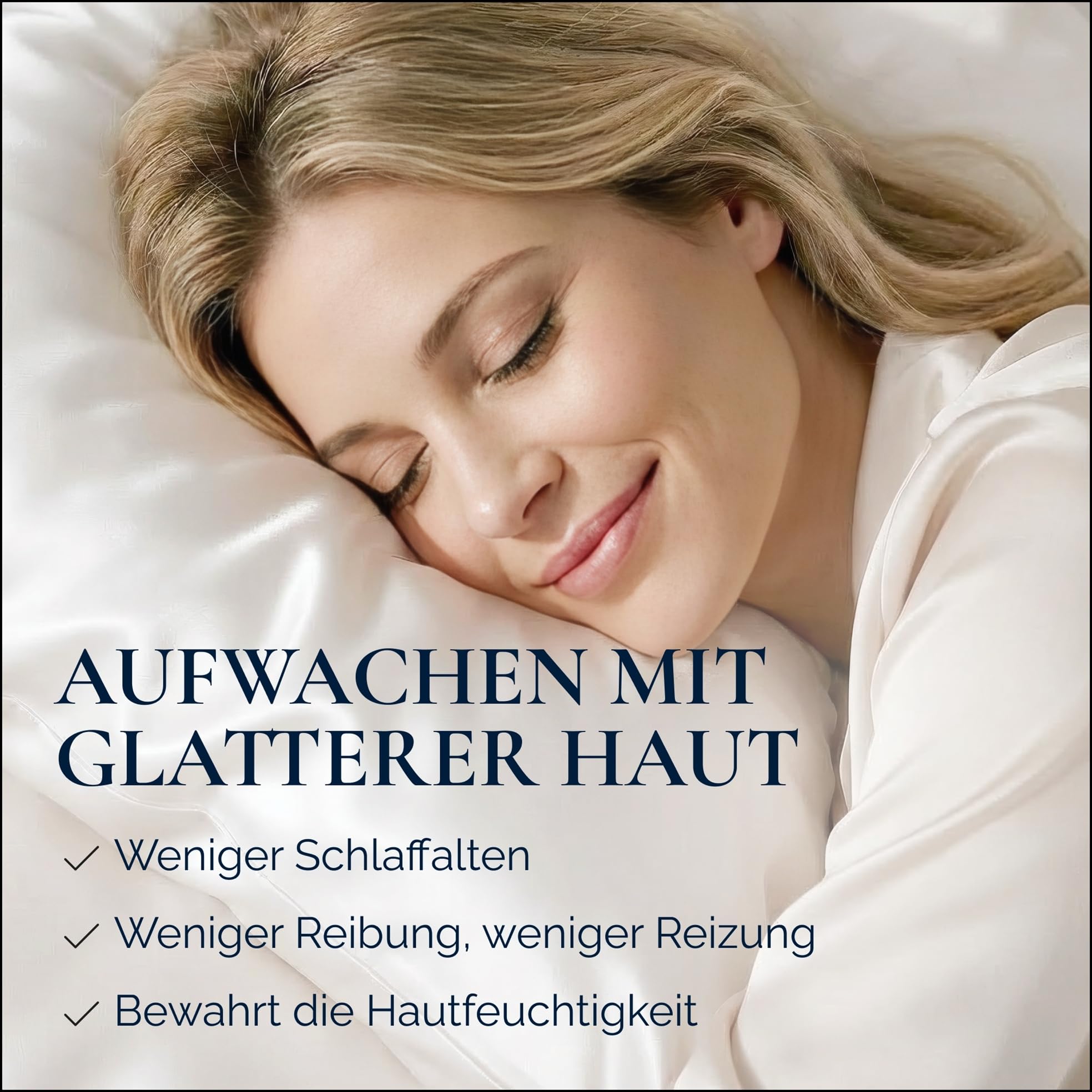 Kissenbezug aus 100% Bio-Seide 40x80cm - 22 Momme Maulbeerseide, Güteklasse 6A, Oeko-Tex zert. in Deutschland - Luxus für Haar und Haut, 1 Stück (Hellgrau)