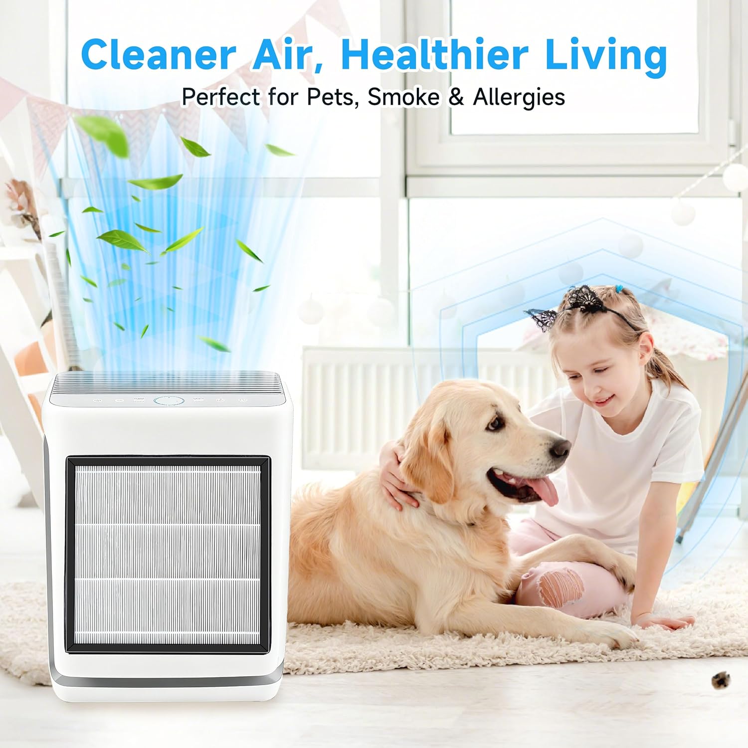 OEM XenonLab HAP605 Air Purifier Replacement Filter & FreAire HAP607, 3-in-1 HAP607 Efficient Air Filter with Activated Carbon for XenonLab Hap 605 filter Replacement, 2-Pack