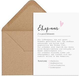 Nastami Postkarte DEFINITION inkl. Briefumschlag (Ehepaar)