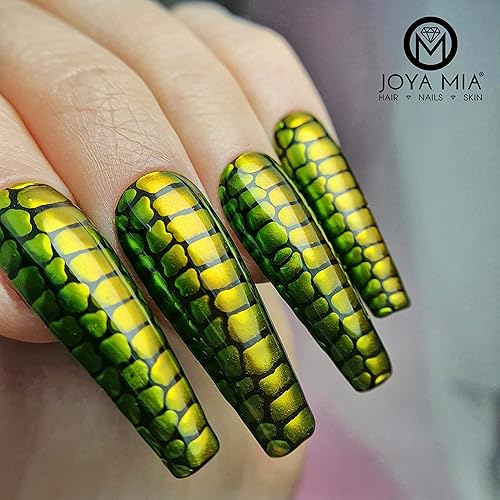 Miniatura 8 de Joya Mia Aluminix - Esmalte de uñas en gel cromado con base plateada de larga duración y fácil de remojar de colores únicos 05fl oz