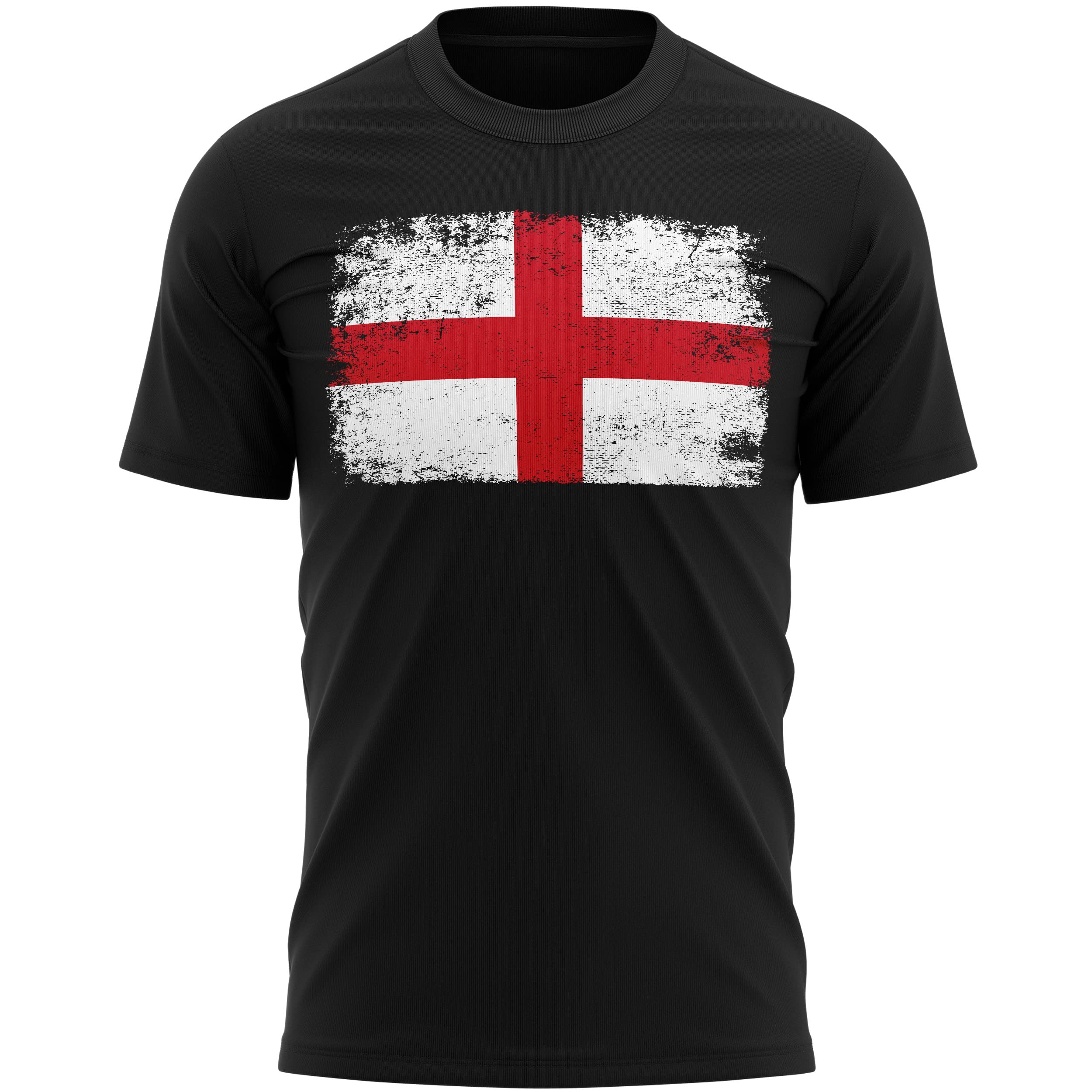 Purple Print House England Flag Rugby Ball T Shirt, England Birthday Gifts for English Rugby Fan, Tournament Outfit Gift Idea, Football Nations Shirts for Men Women and Kids, XL, Black