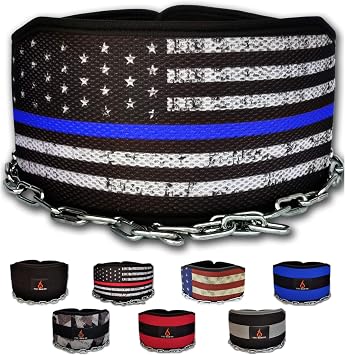 Weighted Belt with Chain, For Pullups, Dips, Weight Lifting, Powerlifting, Cross Training