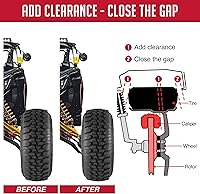 Vista 2 de Wheel Accessories Parts 2 piezas de espaciadores de rueda para ATV UTV de 4 en 156 mm 4x156 mm, 1 pulgada de espesor, 130 mm de buje, perno de rosca