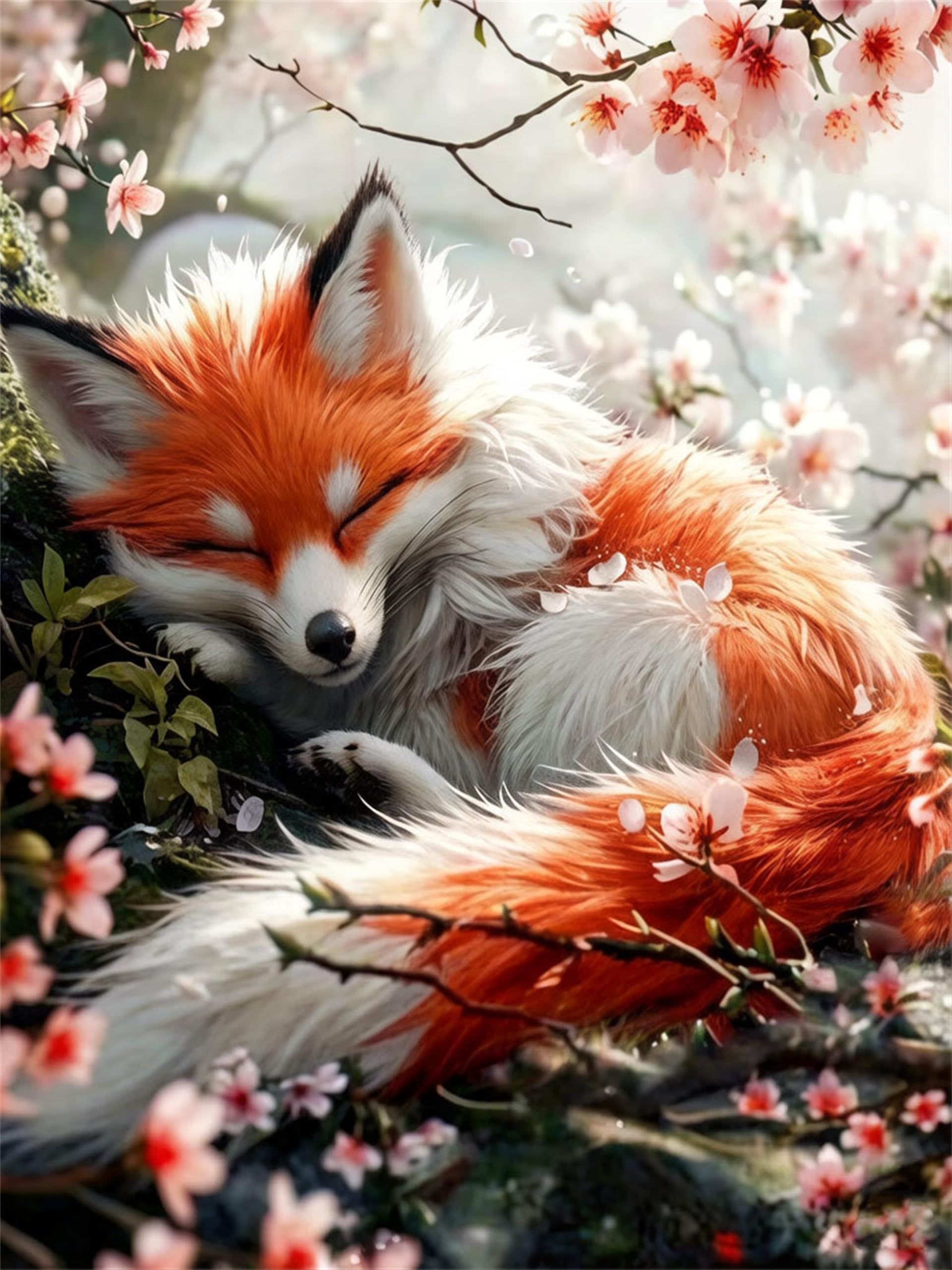 Qihensail Fox Paint By Numbers Kits For Adults,Diy Painting Kit On Canvas, Color By Numbers,Large Adult Paint By Number For Wall Decor And Gifts (Fox)