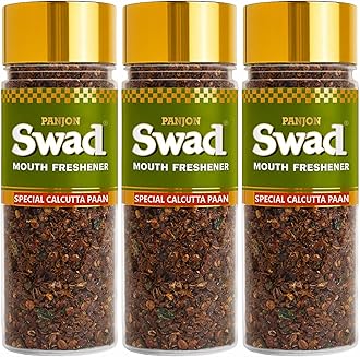PANJON SWAD Calcutta Paan Mukhwas (3 X 100 Grams) | Meetha Paan Mukhwas | Hygienically Packed Traditional Sweet Pan Pachak | Tasty Mouth Freshener | After-Meal Snack | Dry Mukhwas, Pack of 3