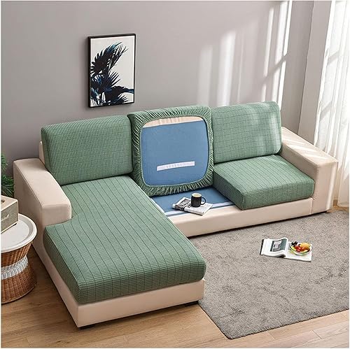 Vista 3 de Funda universal para sofá 2023, fundas para sofá modular de alta elasticidad, fundas de sofá antideslizantes en forma de L, protector de sofá