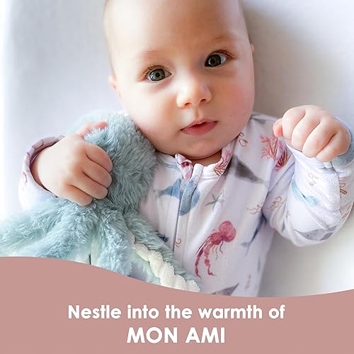 Miniatura 4 de MON AMI Oda The Octopus - Manta de seguridad anudada para bebés Manta de seguridad anudada de 13.5 pulgadas para recién nacidos Suave y tierno