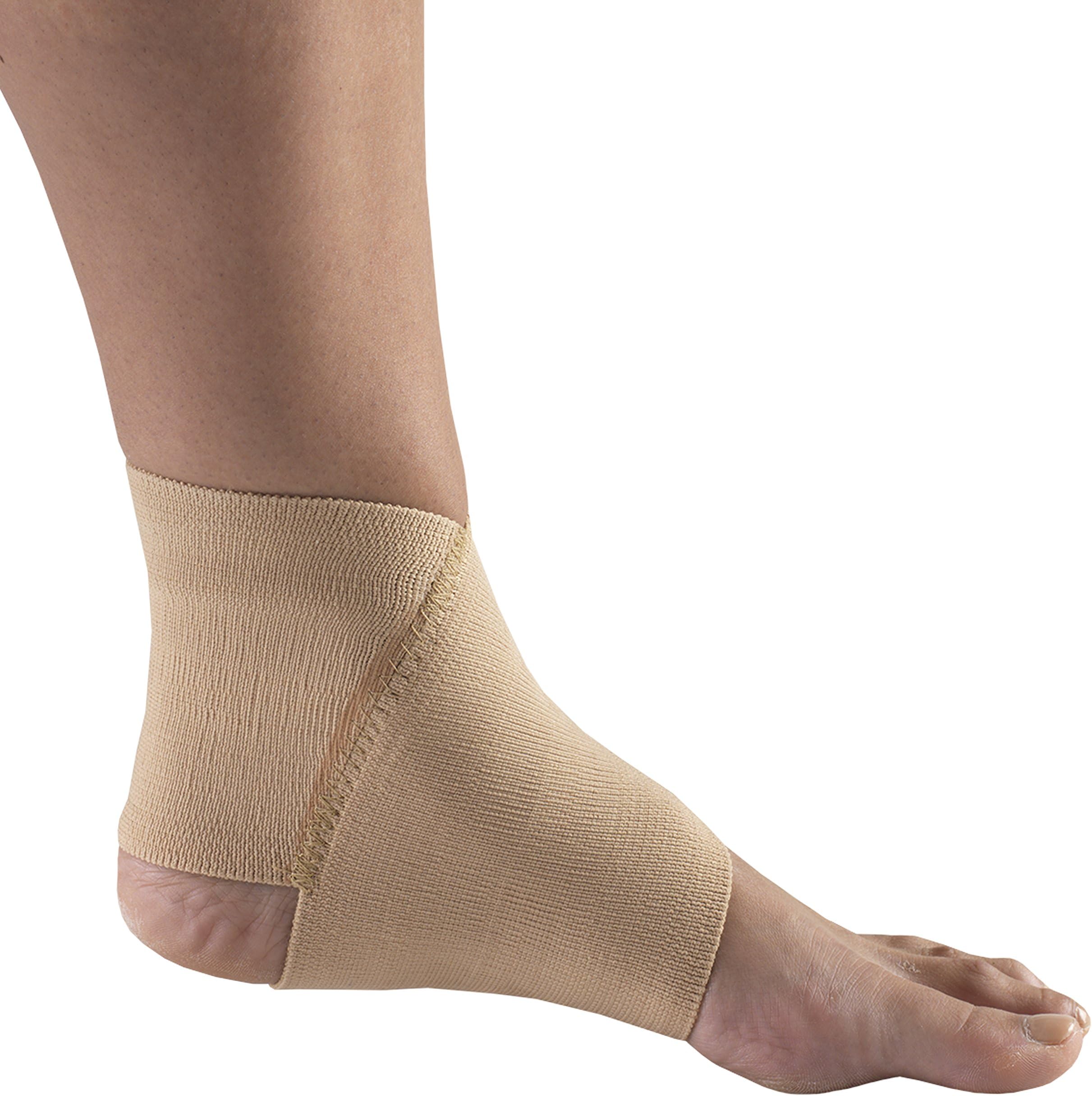 Champion Figure 8 Ankle Support, Light Elastic Compression Brace, Muscle Joint Recovery, Beige, Large