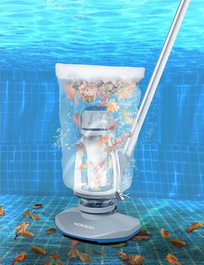 Amazon.co.jp KOKIDO KOKIDO コードレスプール掃除機 地上プール用 充電式プール掃除機 地下プール用 浅水対応 温水