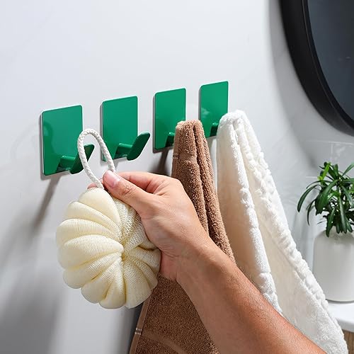 Vista 62 de DELITON - Ganchos adhesivos para colgar ropa, toallas, sombreros en el baño o la cocina, acero inoxidable SUS 304, plata Plateado