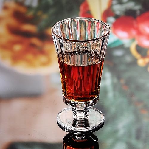 Miniatura 6 de Juego de 6 vasos de chupito de 4 onzas, vasos de tequila, copas de tequila, vasos de chupito lindos, vasos de chupito transparentes, vasos de jerez,