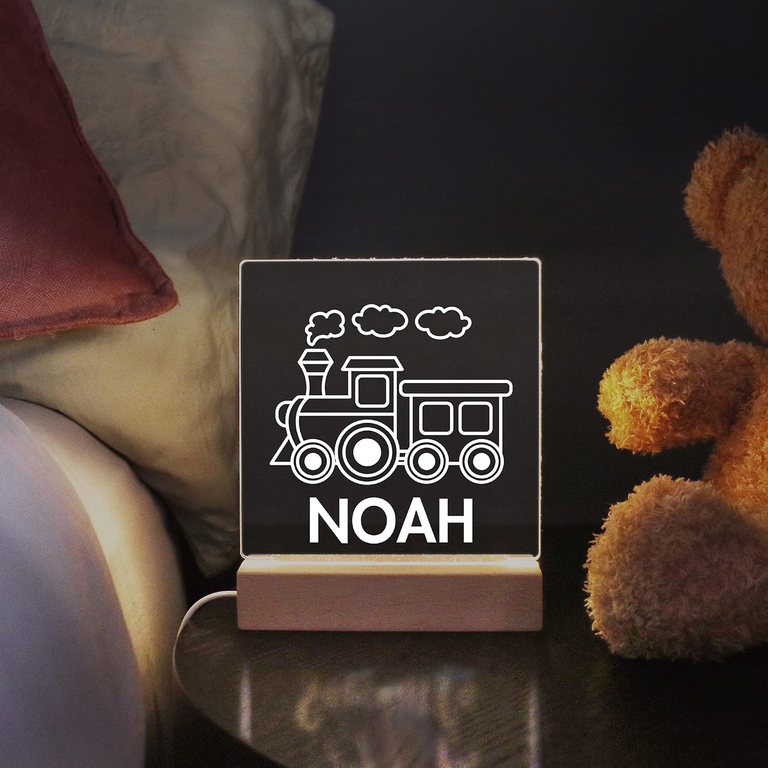 Personalized Night Light for Kids Girls Boys Customized Gifts for Baby Nursery Lamp Bedroom Decor