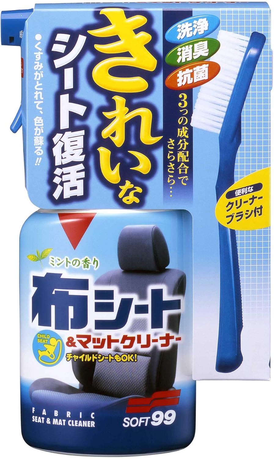 Amazon ソフト99 車内クリーナー 布シート マットクリーナートリガー400 080 車内用洗剤 車 バイク