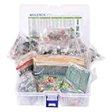 DIY Electronics Components Kit Assortment, Resistors 1818PCS, LED, Triode, Capacitors, Diodes, PCB, Potentiometer, Variable Resistance, Stabilivolt for Arduino UNO MEGA2560 Raspberry Pi MCU