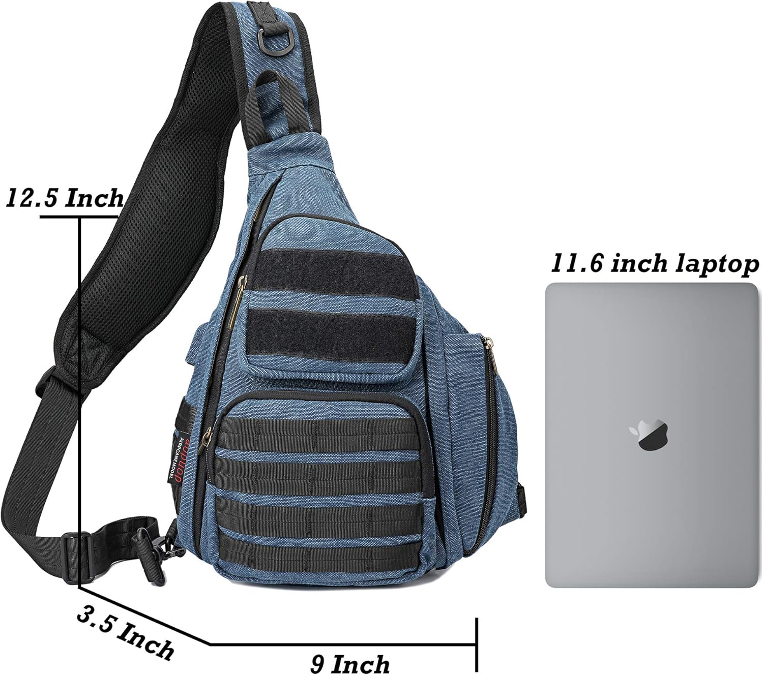 Prоduсt Dеаl AOPUOP Canves Sling Bag Multifunctional Canvas Bag Waterproof and Antitheft Travel Backpack Portable USB Bags