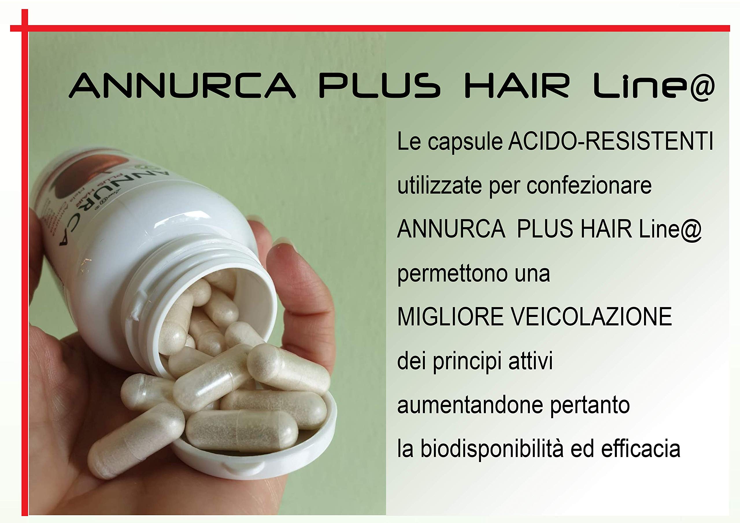 ANNURCA PLUS HAIR Line@ INCREMENTA e rinforza i tuoi CAPELLI! 800 mg di estratto secco di MELA ANNURCA, ZINCO – RAME – BIOTINA – SELENIO – VITAMINA E - (120)