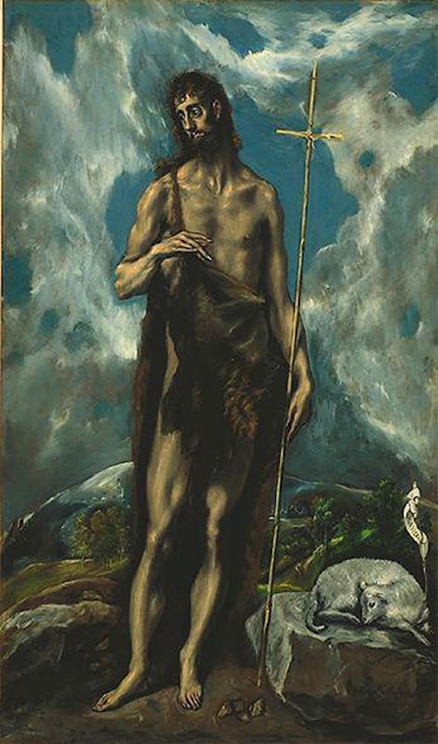 Impression d'art de qualité supérieure tableau El Greco le Baptiste sur toile