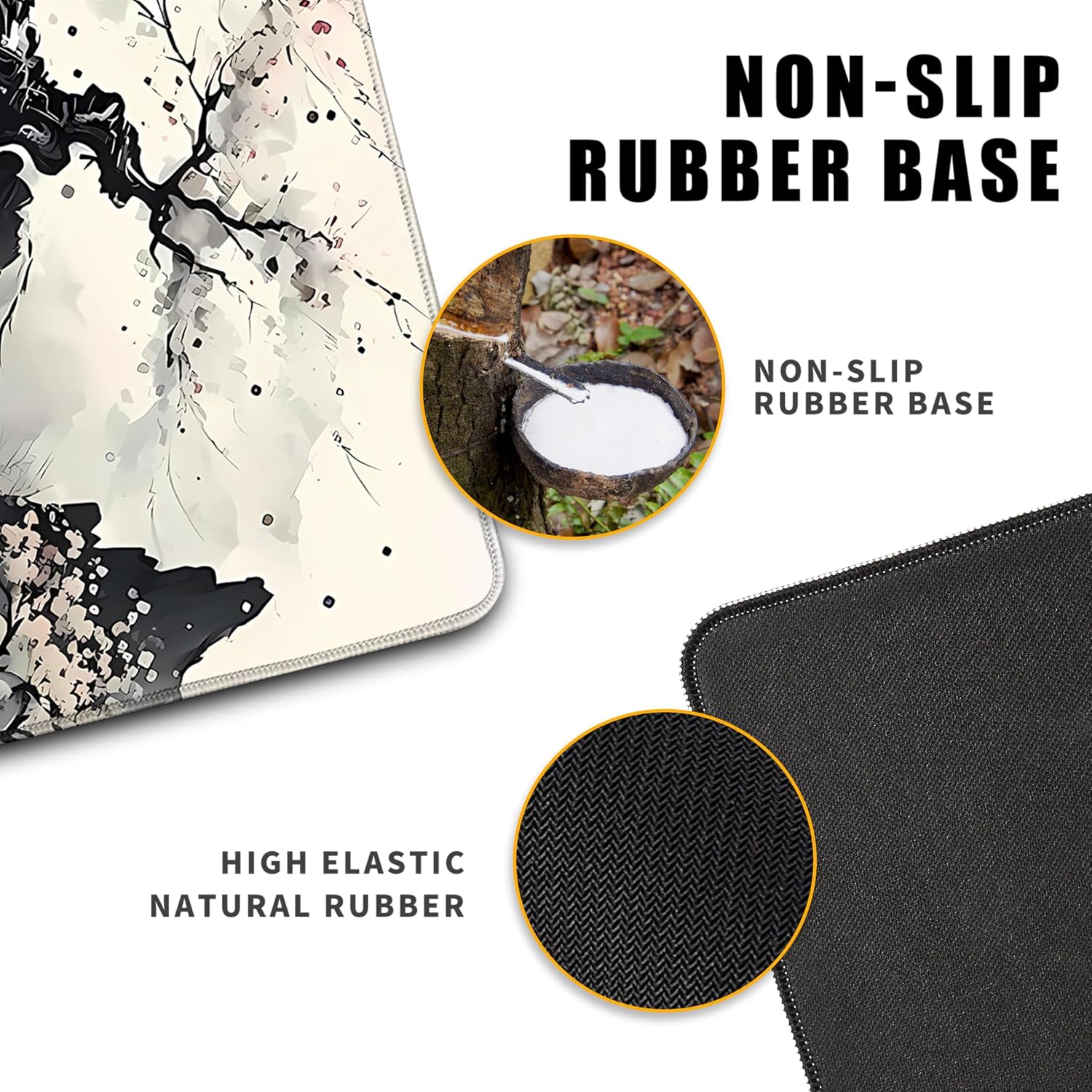 Japanese Desk Mat Cherry Blossom Large Mouse Pad Gaming Mousepad Extended XL Keyboard Mat Computer Laptop Mouse Desktop Mat 31.5 X 11.8 Desk Decor image 5