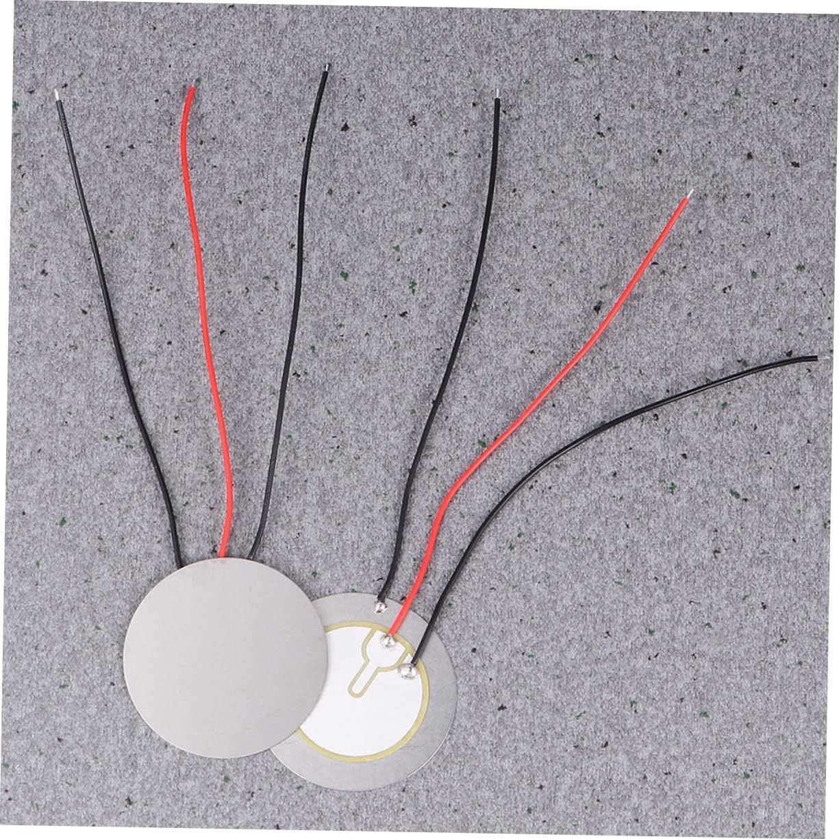 20pcs 35MM Piezo Disc Trigger Transducer Self-Excited Ceramic Pickup for Acoustic Instruments Piezo Electronic Sound Sensor Leads Random Color