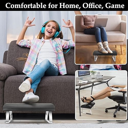 Miniatura 4 de Reposapiés impermeable, reposapiés mejorado de alta elasticidad debajo del escritorio, reposapiés ergonómico para debajo del escritorio en el