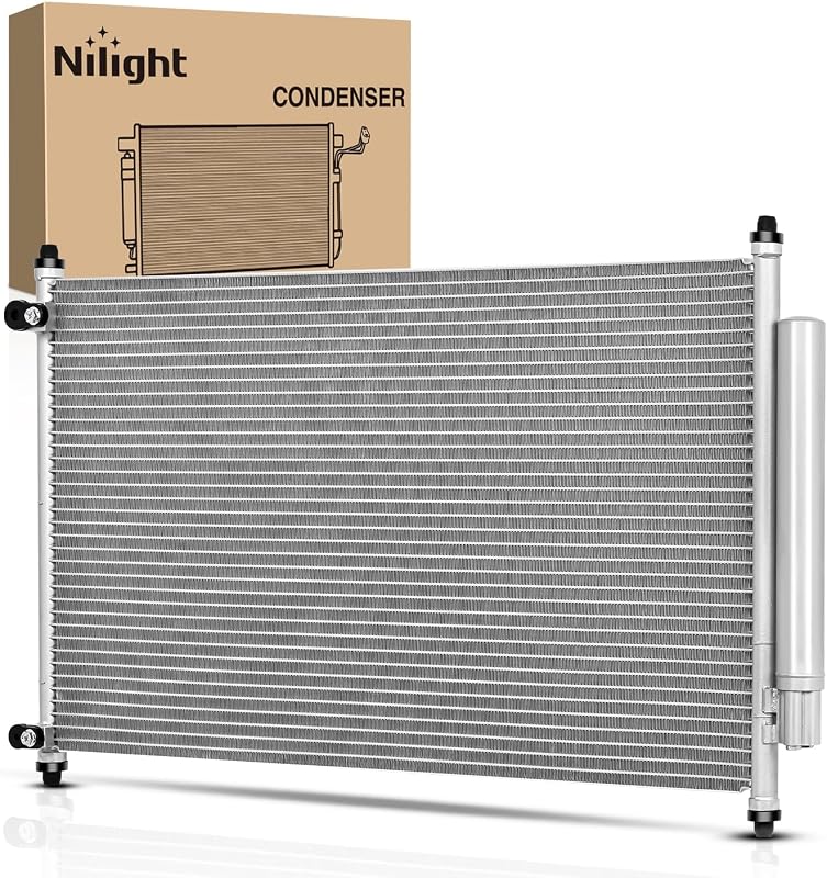 Condensador de ar-condicionado Nilight CON813 para Honda Accord 2.4L e V6 3.5L 2013–2017 – 1 unidade