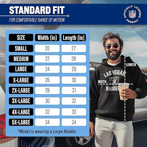 Miniatura 79 de Team Fan Apparel - Sudadera con capucha para adultos de NFL Gameday, mezcla de algodón y vellón de poliéster, abrígate y representa a tu