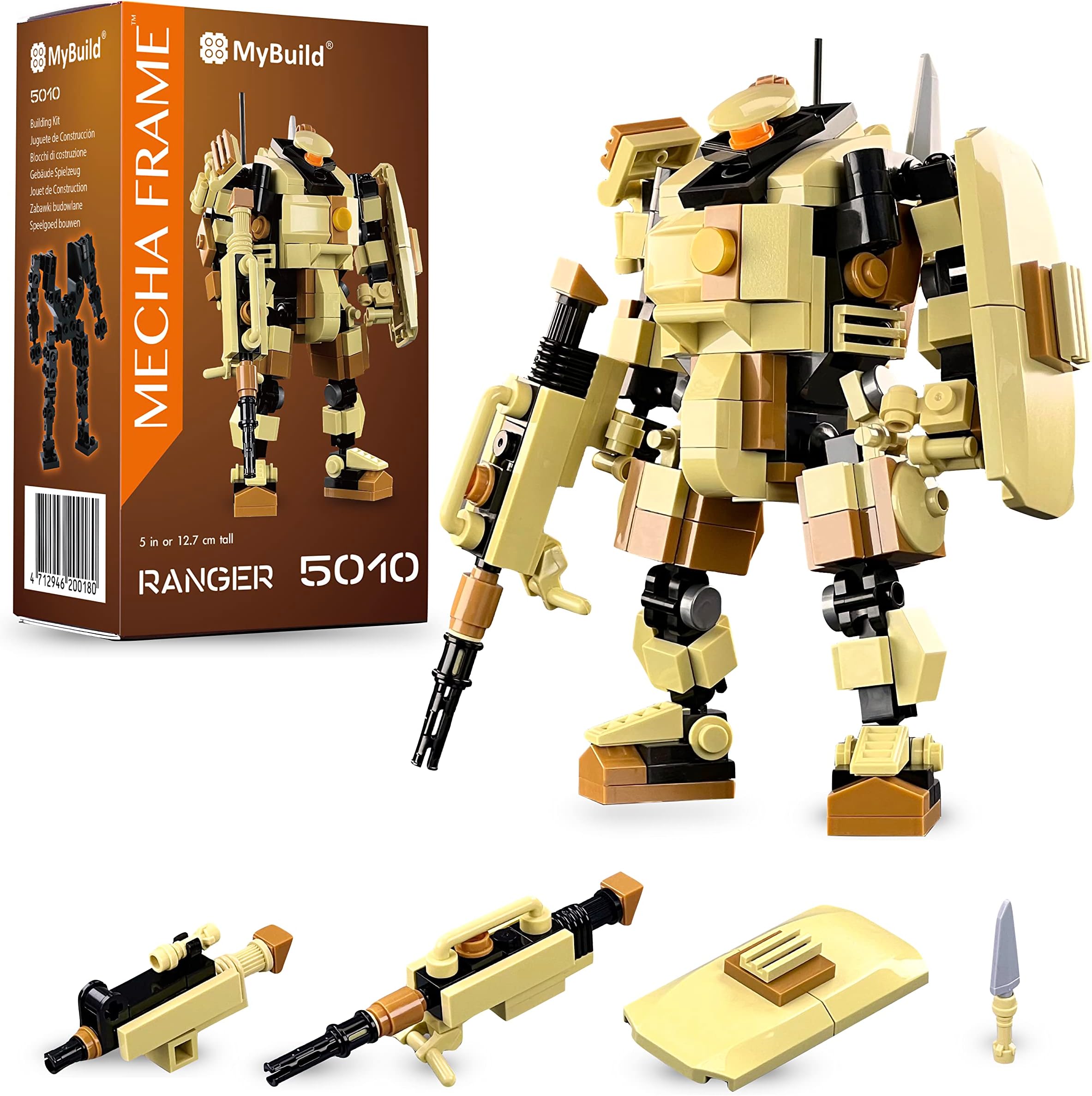MyBuild Mecha Frame Sci-Fi Series Ranger Robot Mech Building Set Toy Building Block Figure 5010