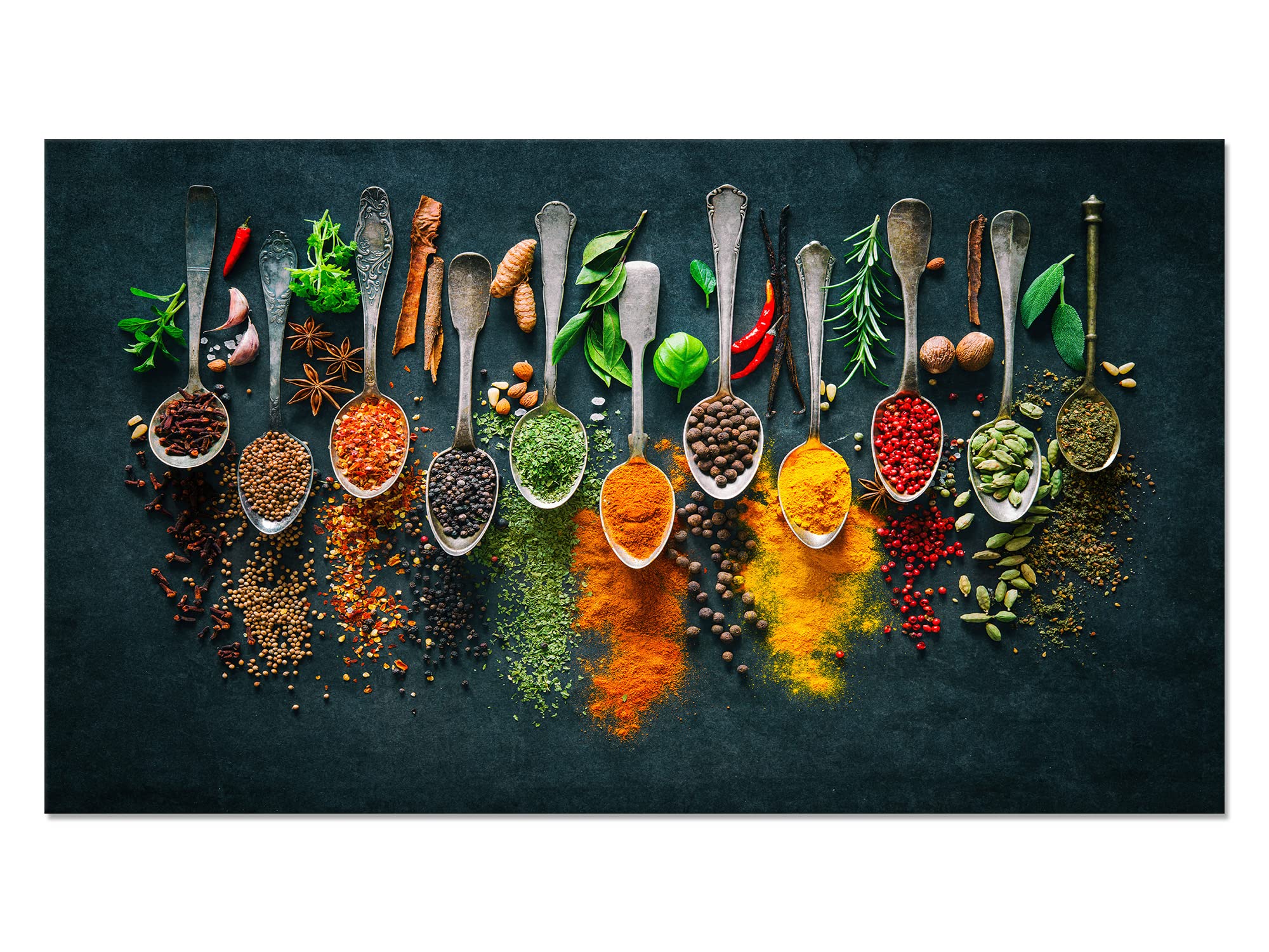 DECLINA – Tableau Fruits pour Cuisine – Décoration Murale Cuisine Moderne – Impression sur Toile Haute Définition – Cadre Décoratif – 70x40 cm