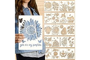 Large Sunflower Stencils for Painting