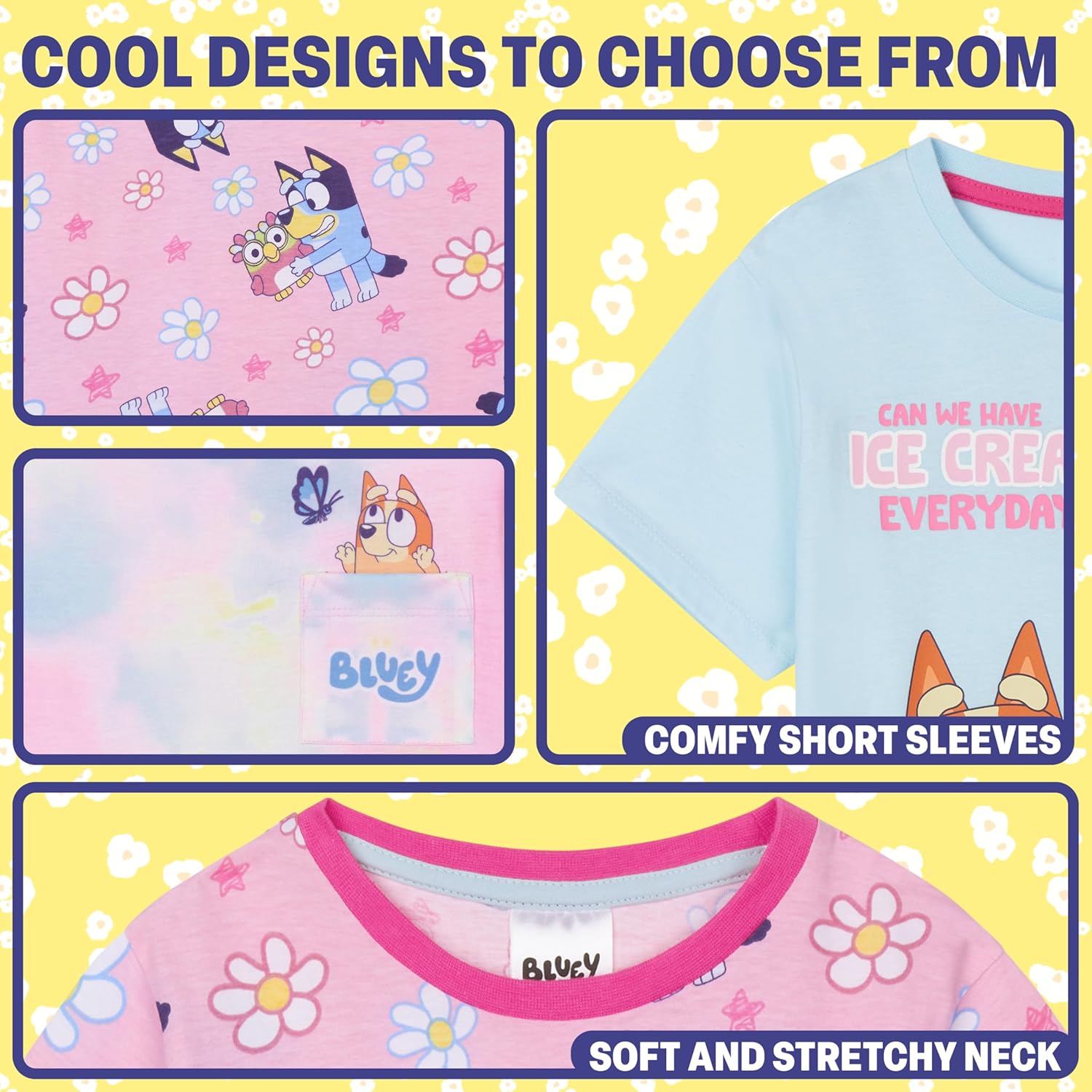 Get Trend T Shirts for Girls Pack of 3 Soft Breathable Short Sleeve Casual T Shirt Summer Holiday Girls Clothes Tees Gifts - Image 5