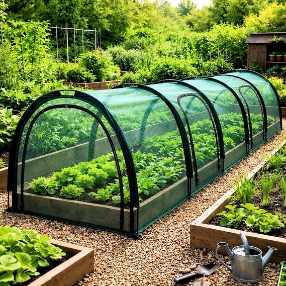 GardenSkill GardenSkill Tunnel de Jardin et Protection Extérieure Polyvalent 500x100 cm