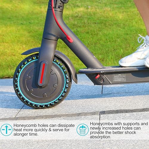 Miniatura 8 de BANGTING 2 neumáticos sólidos de 8.5 x 2 pulgadas para scooter eléctrico, neumático de 8 1/2 x 2 para Gotrax GXL V2/XR/APEX, repuesto de neumáticos