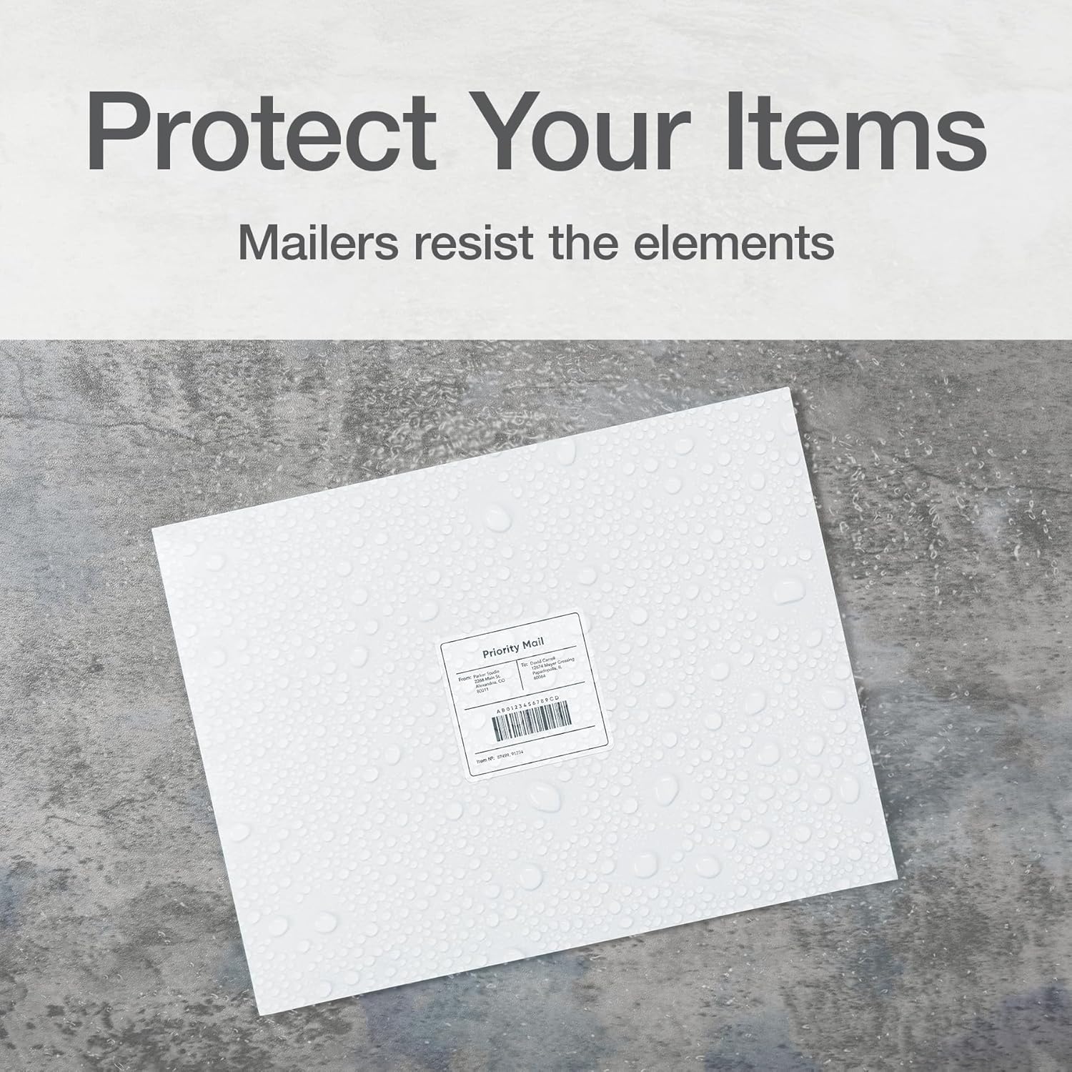 Columbian Self-Seal Mailers, Self-Sealing Envelopes, Made with DuPont Tyvek Material, 14 lb., Puncture, Tear and Moisture Resistant, White, 10" x 13", 100 per Box (1016970)