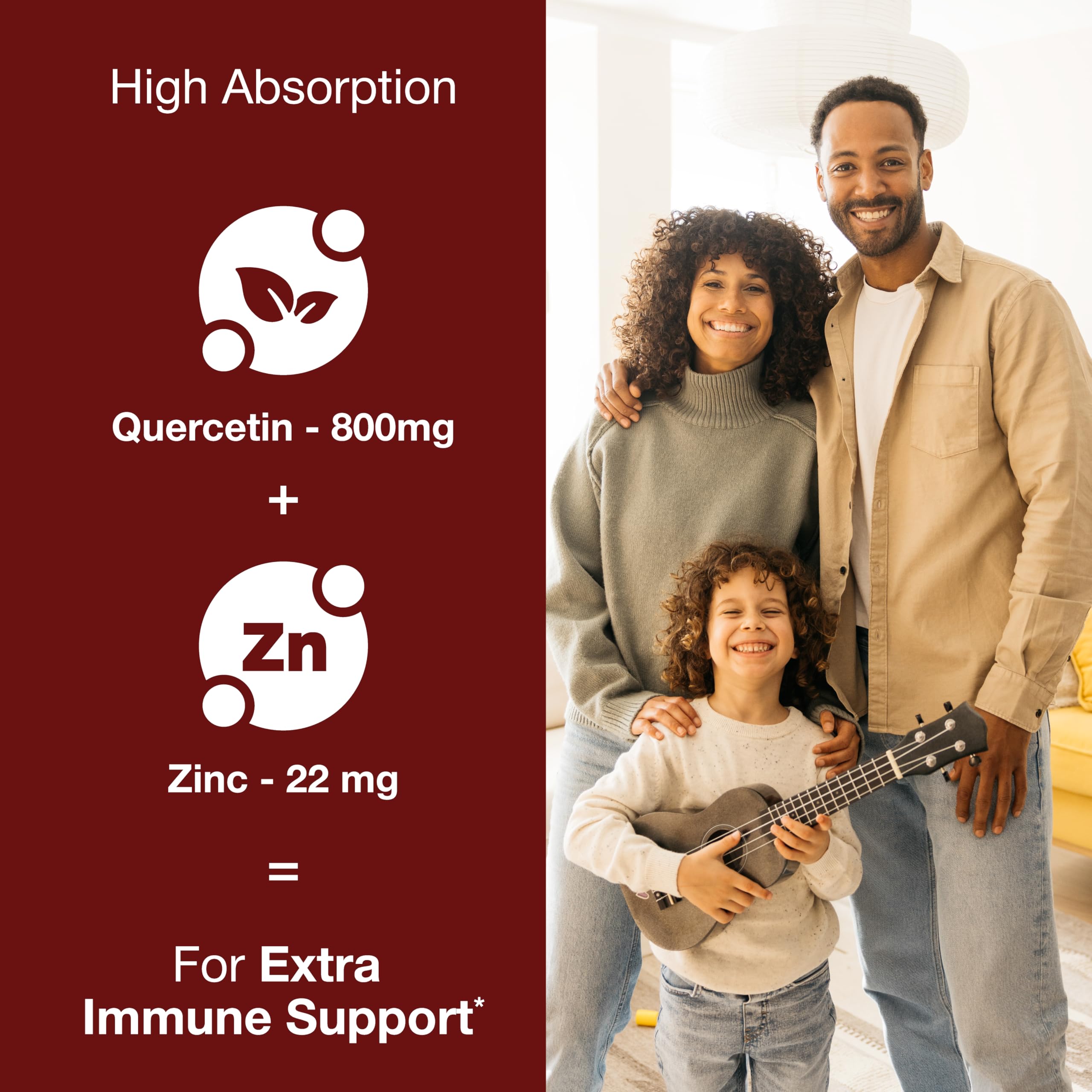 Zinc Quercetin Immune Support Supplement | 360 Veg Capsules — Amazon image 3
